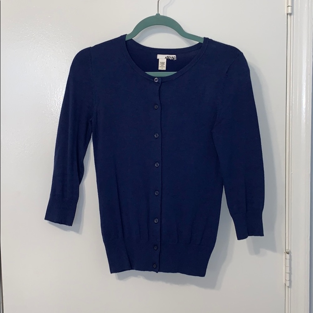 ABOUND blue button up cardigan